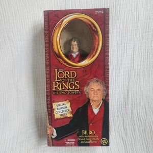 2002 Toy Biz Lord of the Rings Bilbo Action Figure 11", vintage, special edition